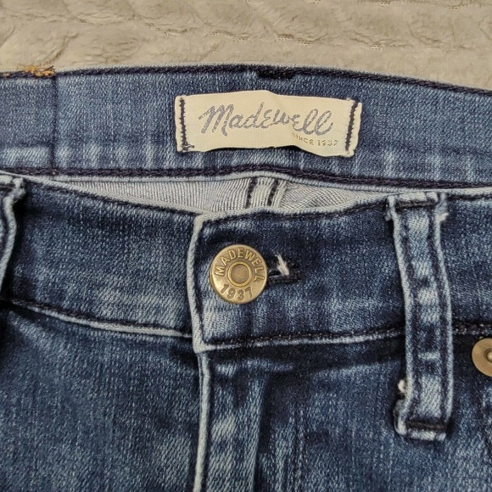 Madewell Jeans Women's Size 27x27 Blue‎ Denim Pants Skinny Skinny Ankle Stretch - Picture 3 of 12